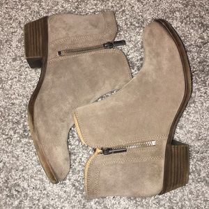 Tan Lucky Brand booties